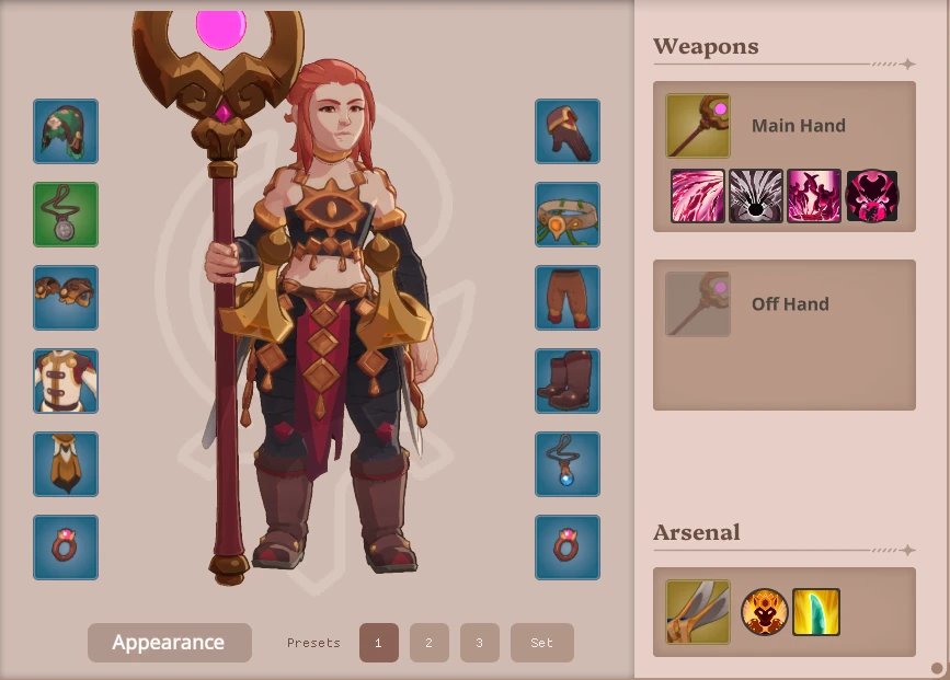 Equipment presets