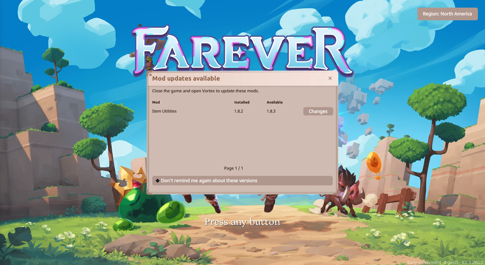 Native mod update alerts